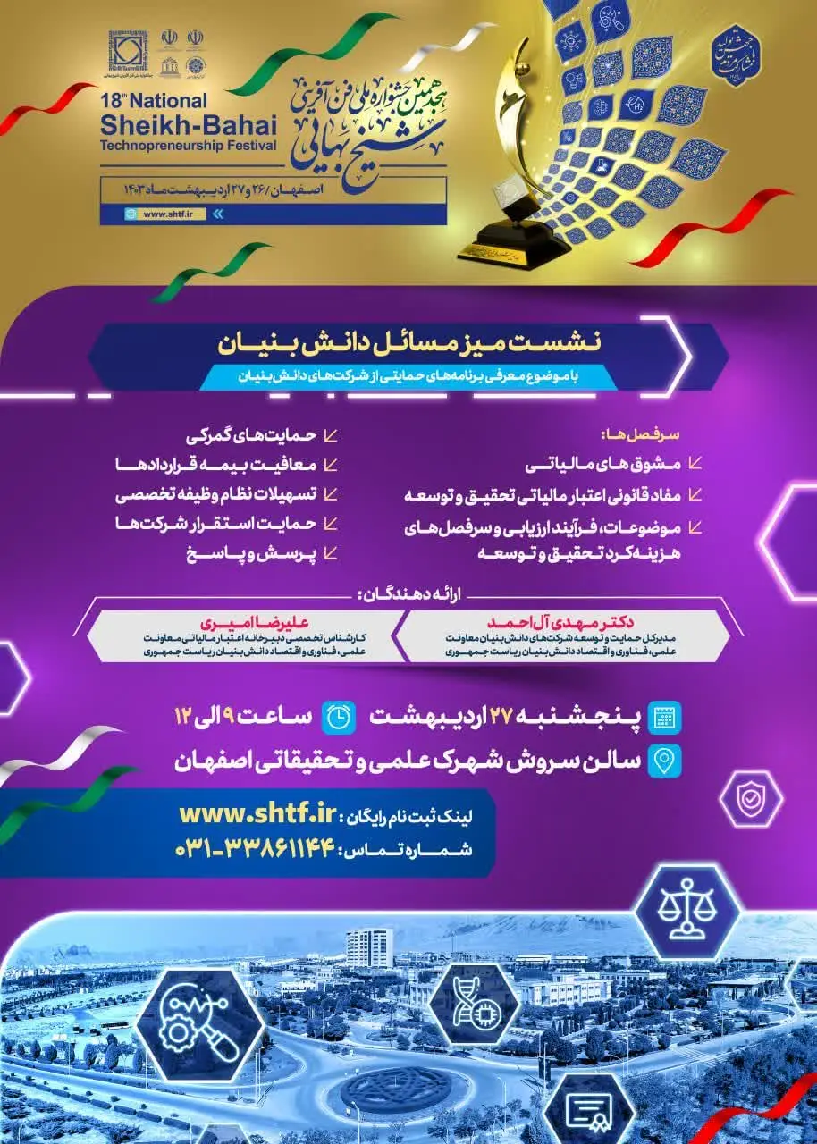 نمای هوایی شهرک علمی و تحقیقاتی اصفهان